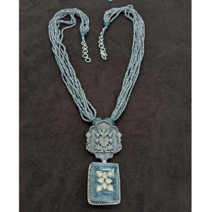 925 Sterling silver Turquoise Pendant kundan 