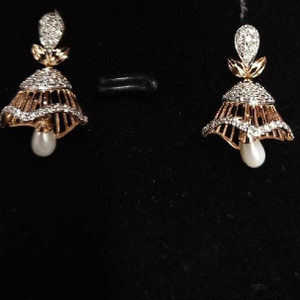 916 Gold Fancy Diamond earring SJI-E001