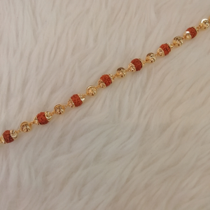 916 gold fancy rudraksh gents loose bracelet