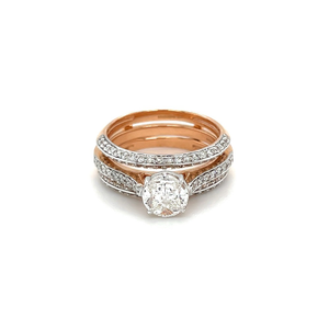 Stackable Diamond Wedding Ring for Women by R