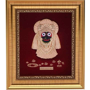 24k gold leaf jagganathji gifteble frame