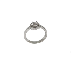Floral Simple Ring In 925 Sterling Silver MGA