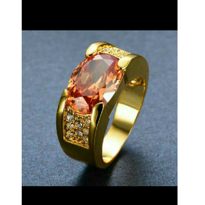 916 Gold Cz Gents Rings