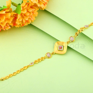 916 Gold CZ Hallmark Ladies Gorgeous Bracelet
