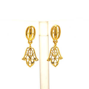 22k Yellow Gold Ultra Light  Weight Royal Ear