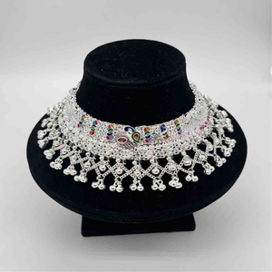 Silver fancy heavy aagra payal