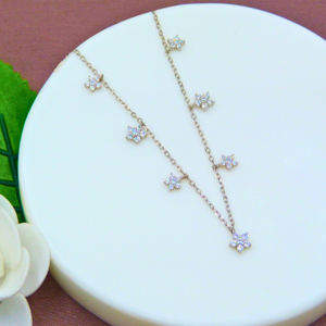 7 stars 925 silver Stylish chain set