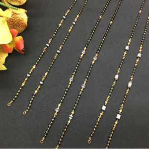 916 single line Cz Mangalsutra ser