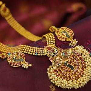 Artificial Peacock Style Necklace Set