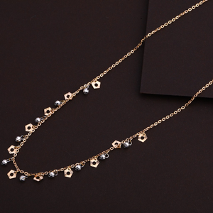 18kt rose gold classic hallmark necklace rtm1