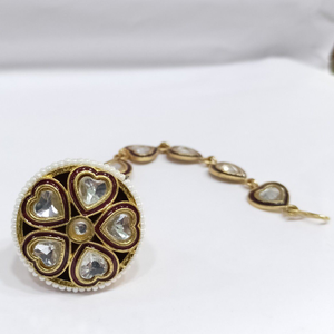 One gram gold kundan antique bor