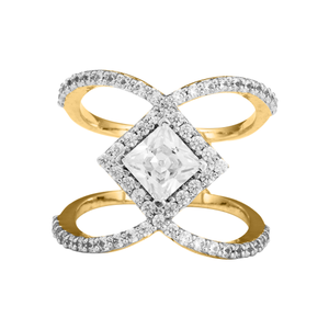 14K Gold Fancy Diamond Ring JLR49