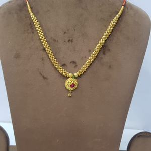 916 Gold Plain Gorgeous Handmade Necklace SJJ