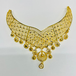 916 Gold designer Necklace Set For Wedding