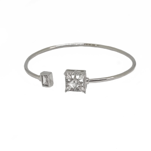 Square Design Kada Bracelet In 925 Sterling S
