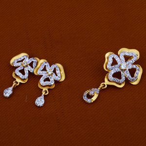916 Gold Cz  Ladies Pendant Set FPS64