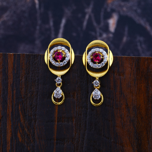 22KT Cz Gold Fancy Earring LFE305