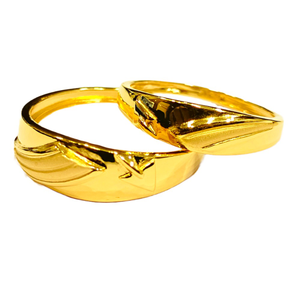 22KT Couple Plain Designer Rings