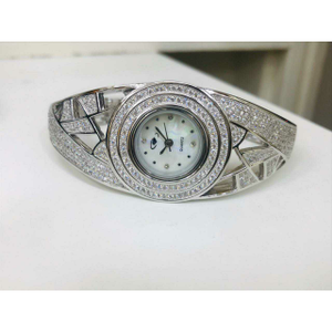 92.5 Sterling Silver Quartz Hollow Hand Watch