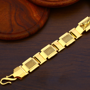 22kt gold designer mens fancy bracelet mpb213