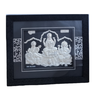 Lakshmiji , Ganeshji And Sarswatiji Frame In 