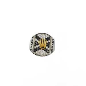 Rolex Symbol Gents Ring In 925 Sterling Silve