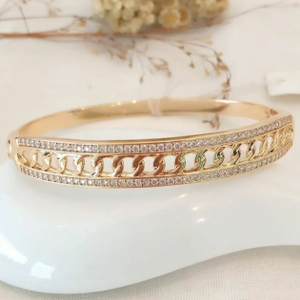 20k rose gold linked deisgn bracelet rh-lb909