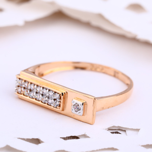750 Rose Gold CZ Women's Ring RLR585