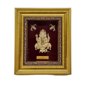 24kt gold ganeshji frame