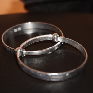 925 Silver Kada For Baby