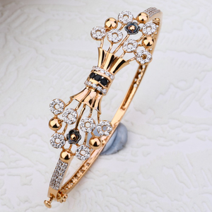18CT Rose Gold CZ Gorgeous Hallmark Bracelet 