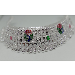 925 Sterling Silver Peacock Design Payal RJ-0