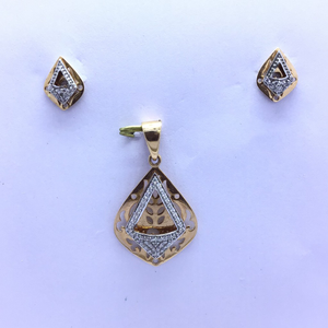 DESIGNING FANCY ROSE GOLD PENDANT SET