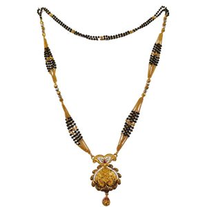 1 gram gold forming peacock mangalsutra mga -