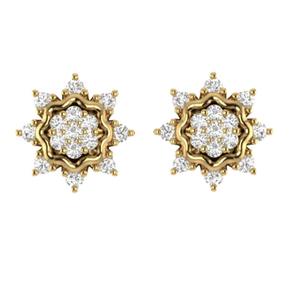 diamond round studs