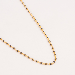 Enchanting 22kt gold tulsi mala design