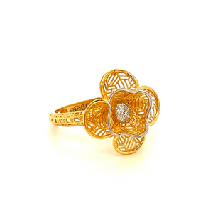 22k gold turkish glimmer ring