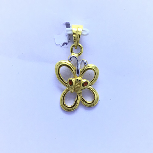 Butterfly fancy gold pendant