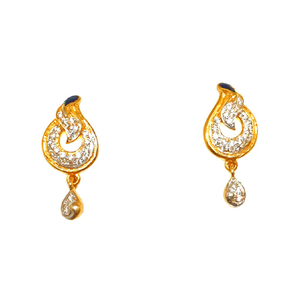 22K Gold Fancy Earrings MGA - BTG0147