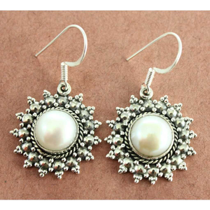 925 Silver Earrings with White Diamond