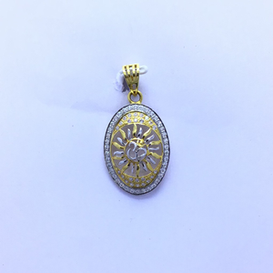 DESIGNED OM FANCY GOLD PENDANT