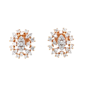 Bonita diamond earrings in hallmarked 18k ros