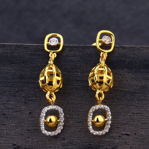 22KT Gold CZ Exclusive  Ladies Earring  LJE26