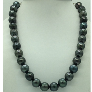 Black tahitian south sea pearls strand jpm047