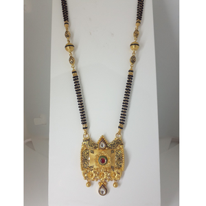 22KT Gold Antique Mani Moti Mangalsutra IO-A0