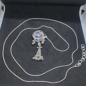 Silver Peacock Design Ladies Kandori