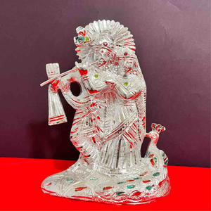 silver plated in new design Radhe Krishna ido