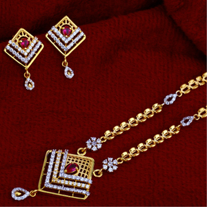916 gold  ladies fancy chain necklace cn47