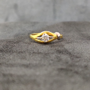 22k Ladies Single Stone Ring