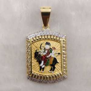 916 gold fancy gent's meladi maa pendant